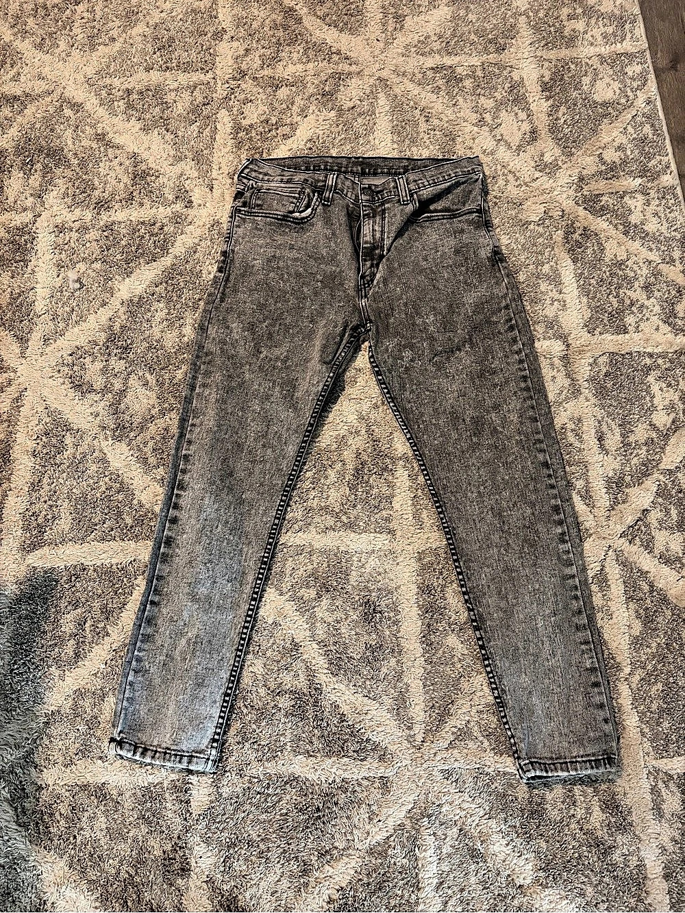 Levi's 512 Slim Taper Fit Jeans Waist 34 Gray